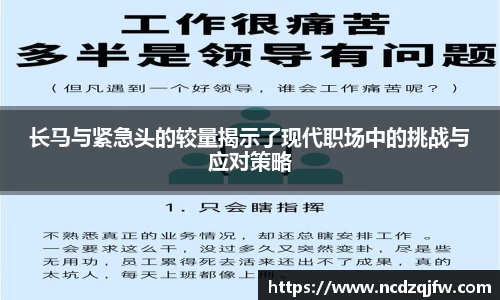 长马与紧急头的较量揭示了现代职场中的挑战与应对策略