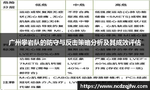 广州攀岩队的防守与反击策略分析及其成效评估