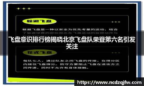 飞盘意识排行榜揭晓北京飞盘队荣登第六名引发关注